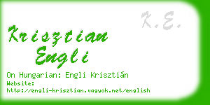 krisztian engli business card
